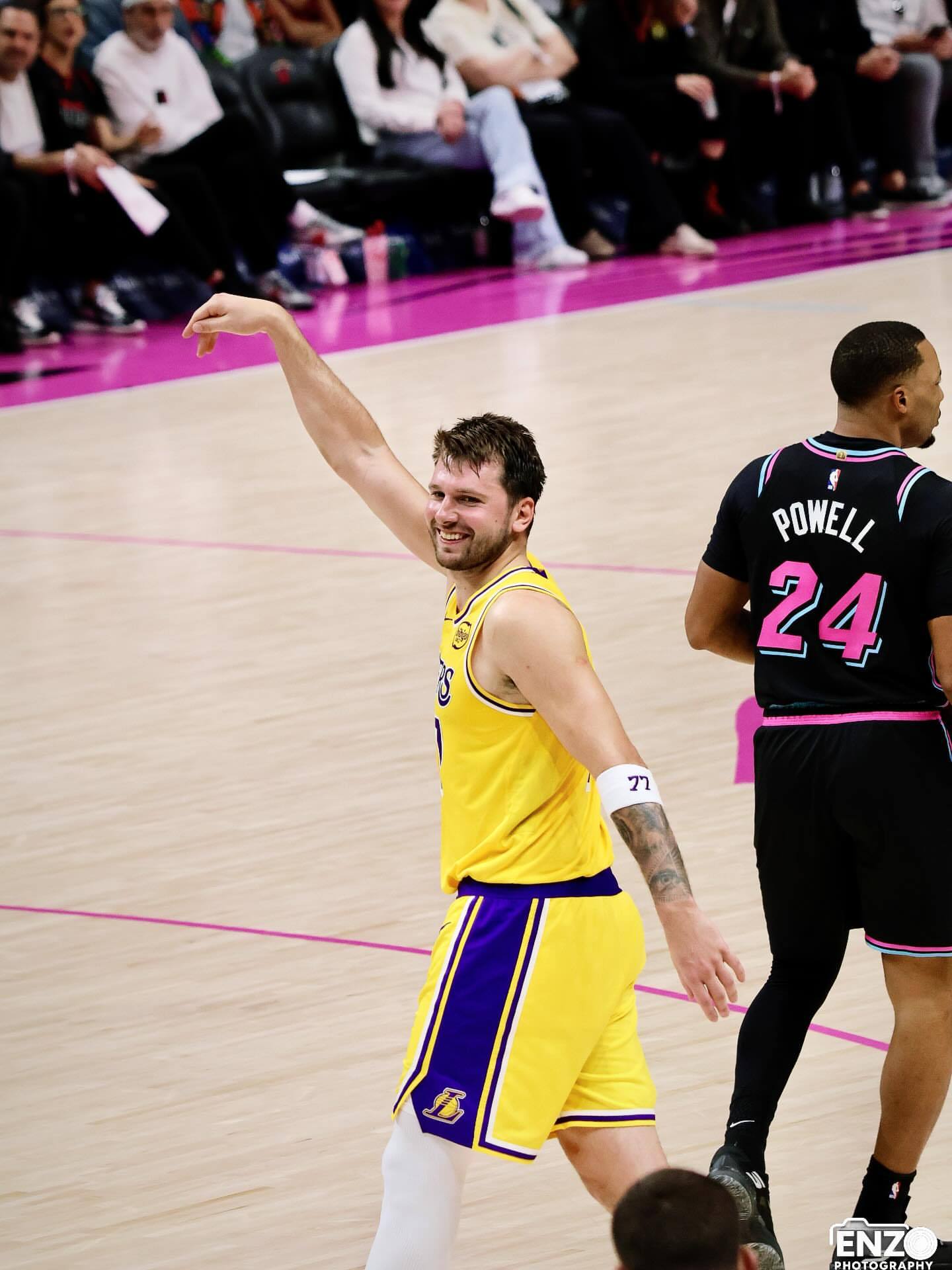 60PTS LUKA MAGIC IN MIAMI 🪄 东契奇洛杉矶湖人