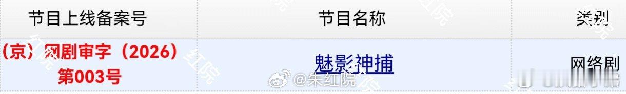 罗云熙《魅影神捕》过审下证，30集期待