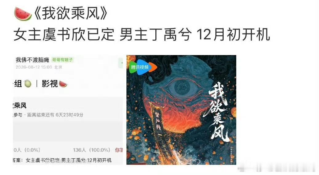 网友爆料虞书欣丁禹兮将合作《我欲乘风》 