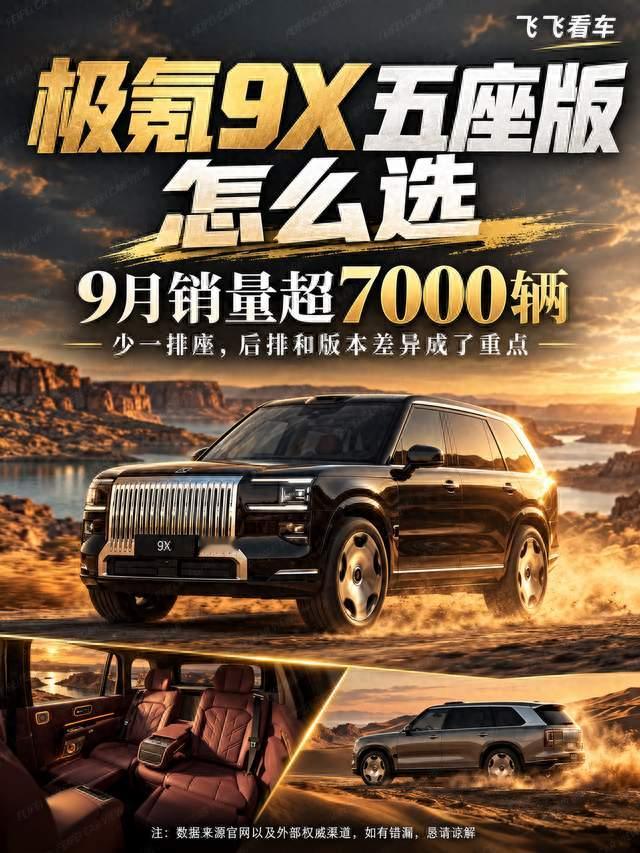 极氪9X月销超7000｜五座版Ultra、Hyper、曜黑怎么选