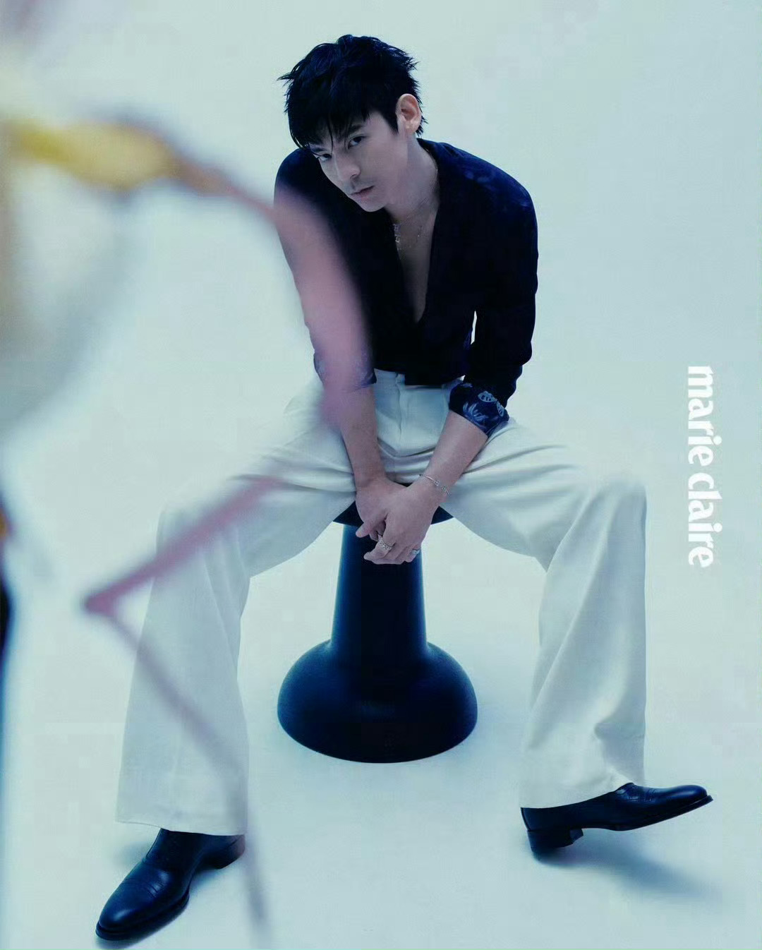 林柏宏登中国台湾版Marie Claire新刊封面De Beers珠宝 