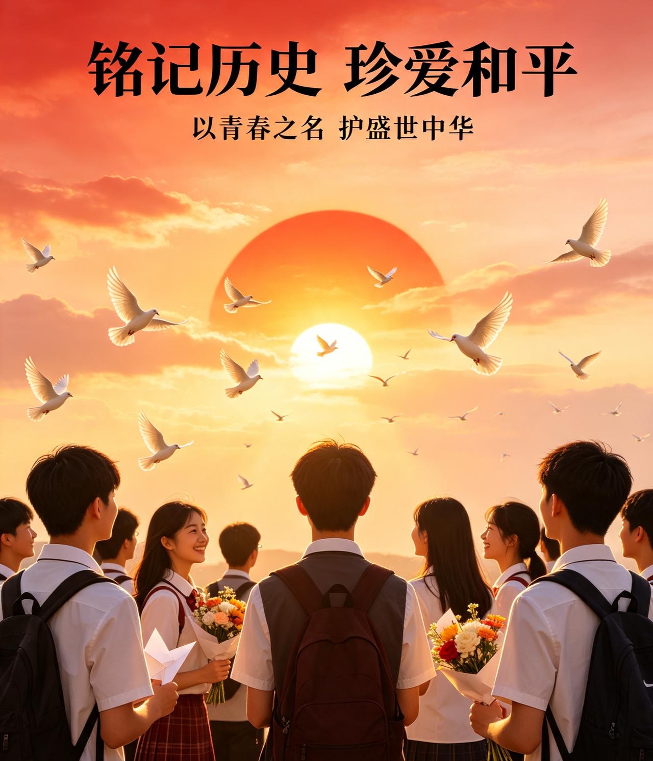 8•15  捍卫和平吾辈自强
岁月流转，当历史的钟声再次在8月15日敲响，我们迎