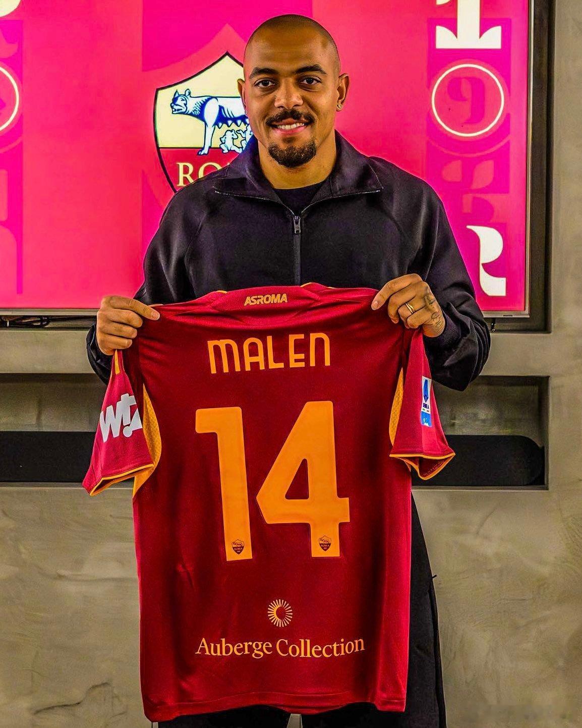 马伦租借加盟罗马！罗马俱乐部官方发布公告，宣布从阿斯顿维拉租借荷兰前锋马伦，根据