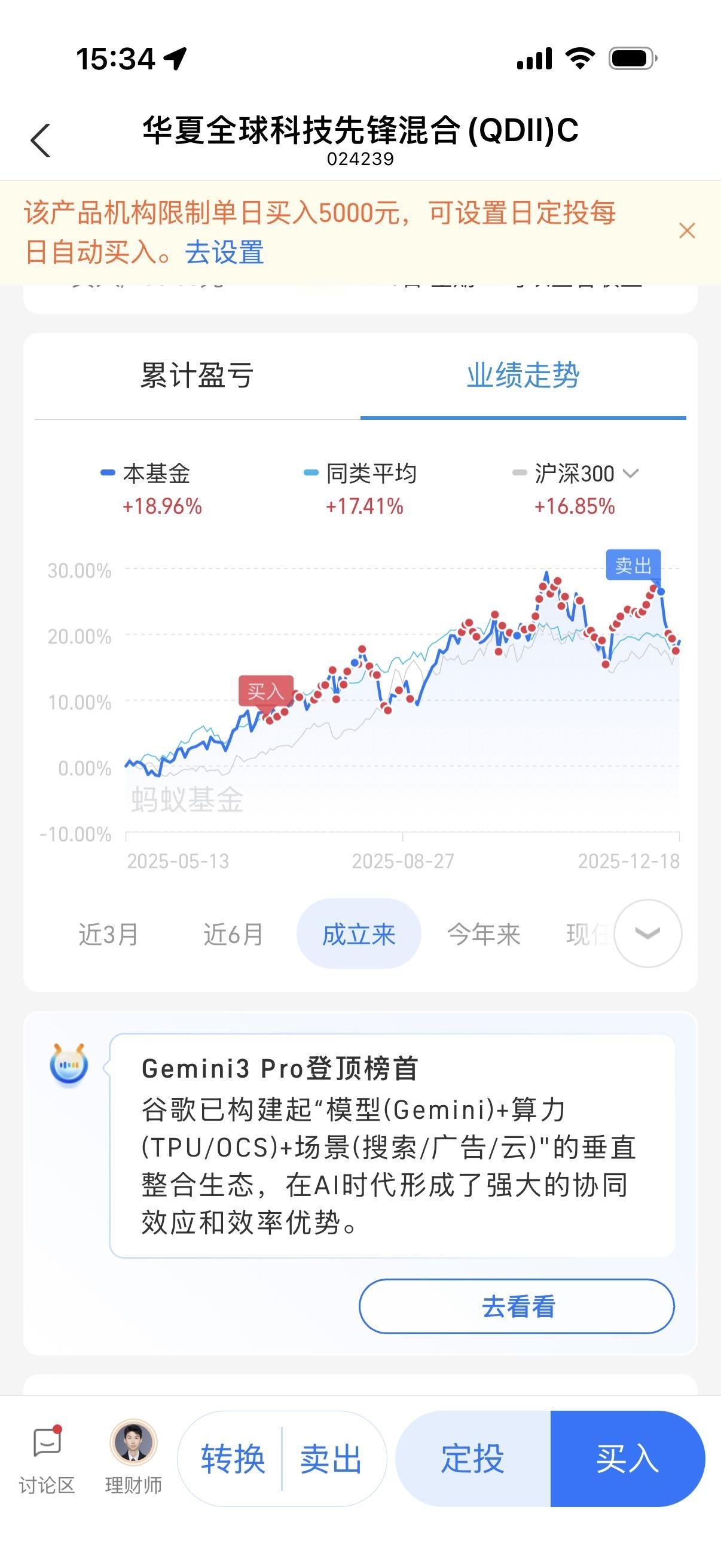 华夏科技全球先锋：限额5000。根据自己喜好定是否买入