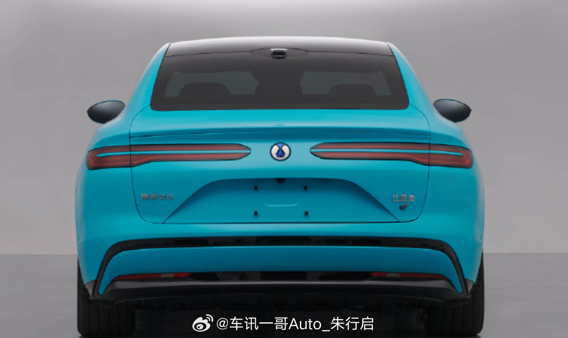 腾势Z9轿车的申报图曝光新车提供半隐藏式门把手选装不知道为啥大灯不涉及成贯穿式的