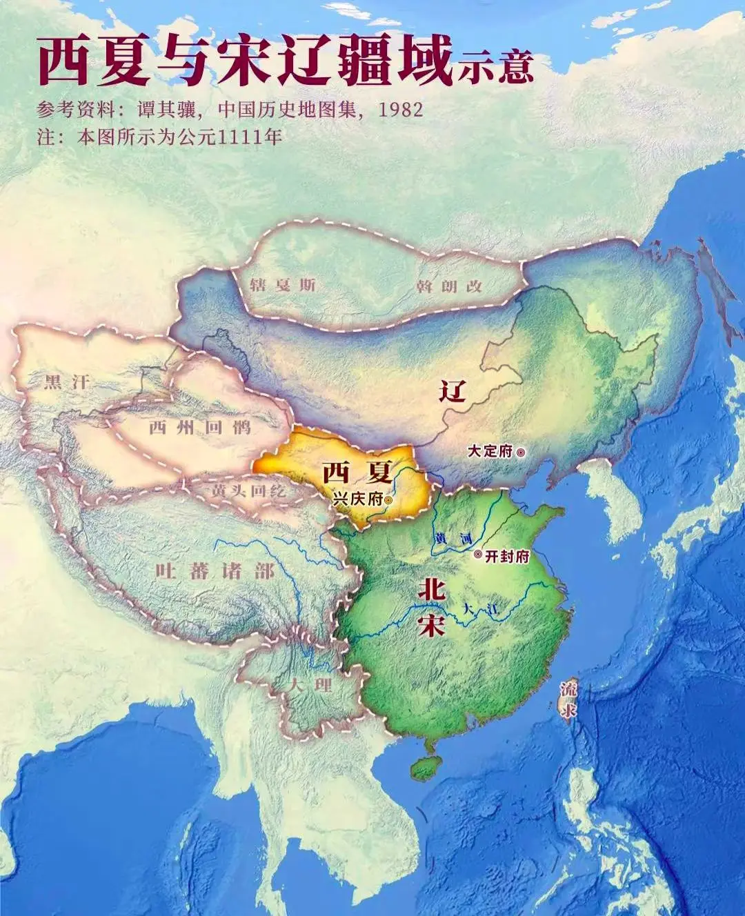 一图看懂世界遗产西夏陵的范围。