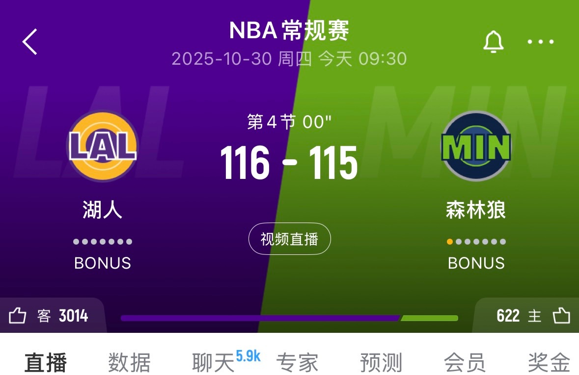 湖人绝杀了 ​​​