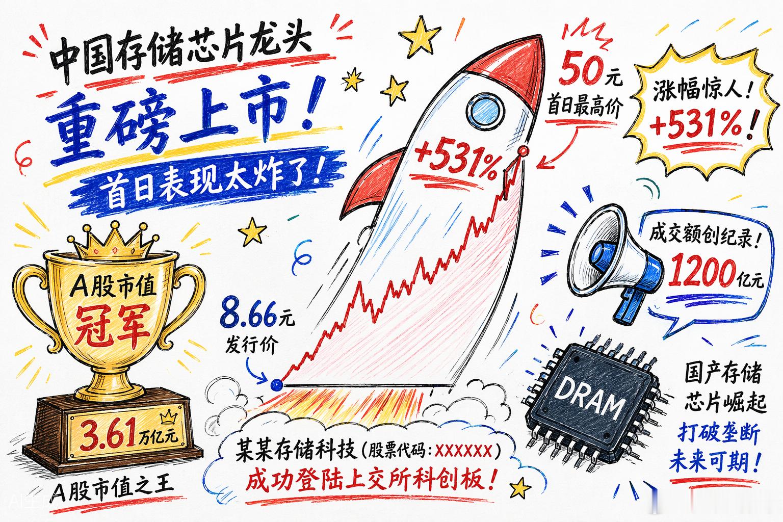 今天（7月27日），国产DRAM存储龙头长鑫科技（688825）正式登陆科创板。