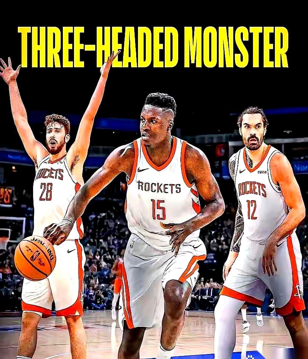 我跟你说，火箭这中锋，看着是真阔气。
申京、亚当斯、卡佩拉。一个未来核心，一个金