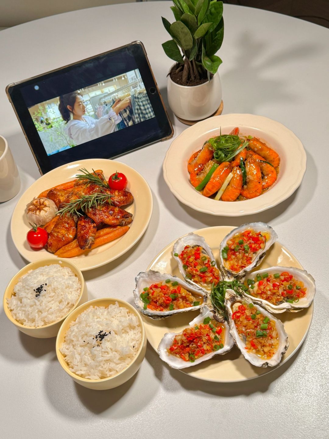 为女朋友做饭213天|今天晚饭长这样🥰