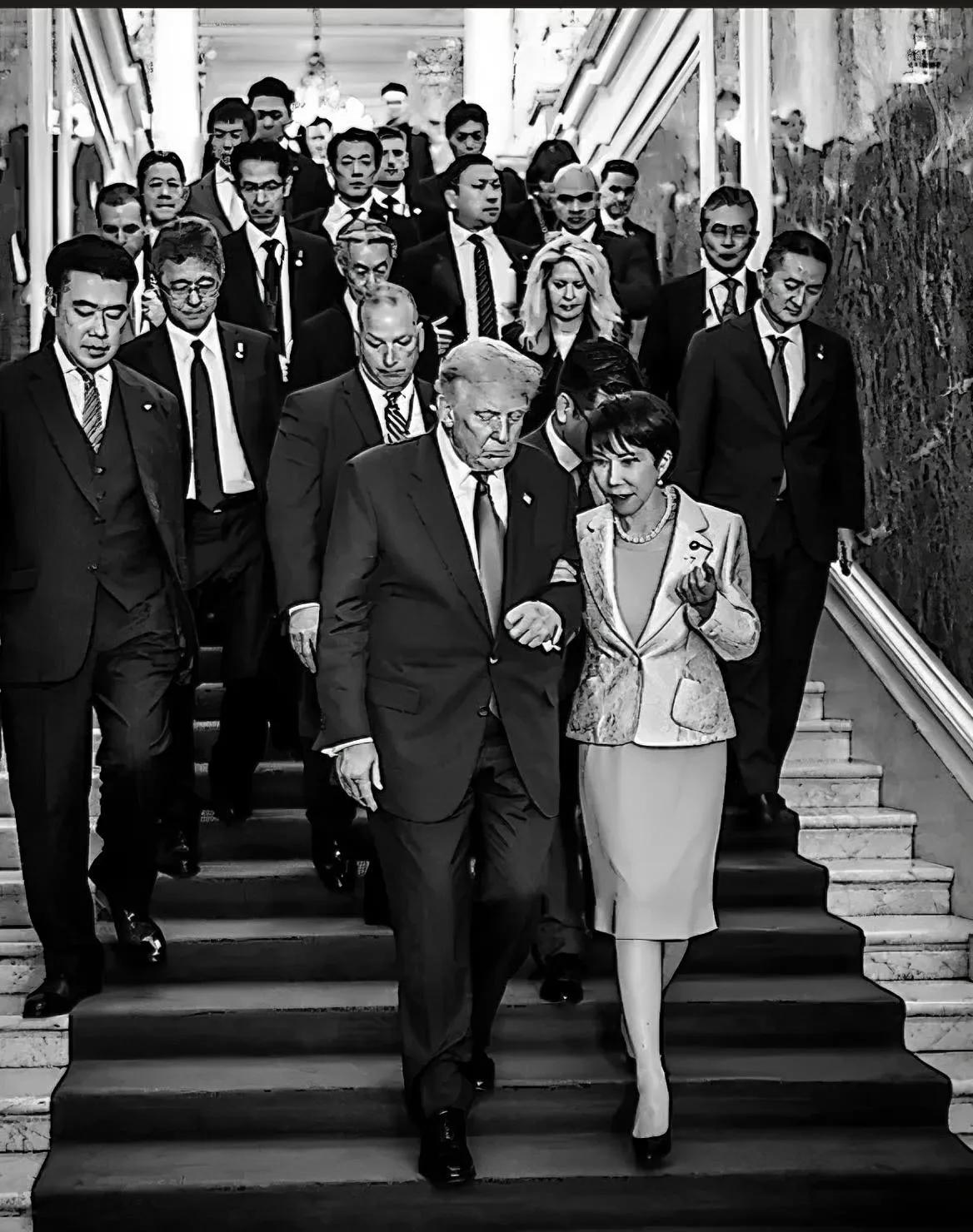 2025年10月29日，美国总统特朗普在其“真实社交”媒体账号上发布这张日本首相