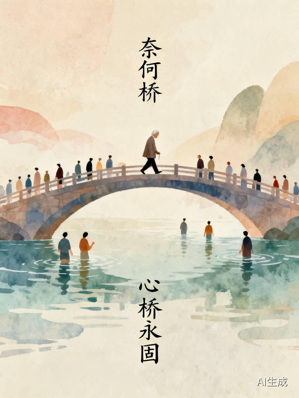 江湖怪谈•荒诞志358 网红打卡奈何桥

奈何桥成网红打卡点，游客排队拍照。桥断