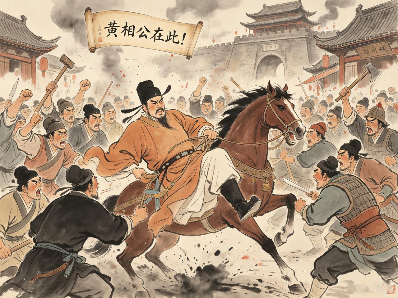金人第2次南侵时，发生诡异又悲哀一幕，司农黄锷被人叫“黄相公”，逃难百姓误认他是