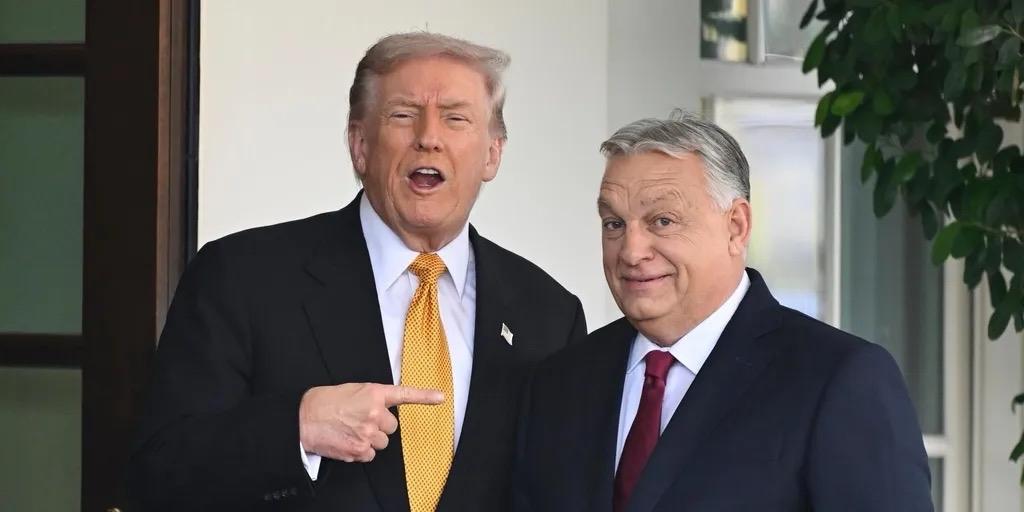 美国总统唐纳德·特朗普表示，他与匈牙利总理欧尔班在白宫会晤时，讨论了可能与俄罗斯