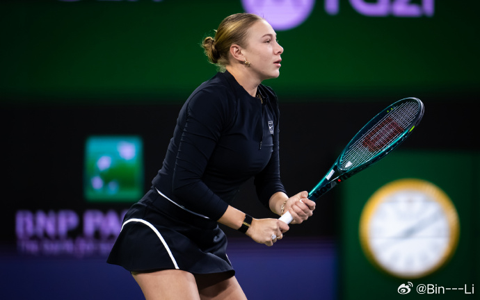 阿尼西莫娃横扫拉杜卡努晋级16强WTA1000印第安维尔斯站第三轮，6号种子阿尼