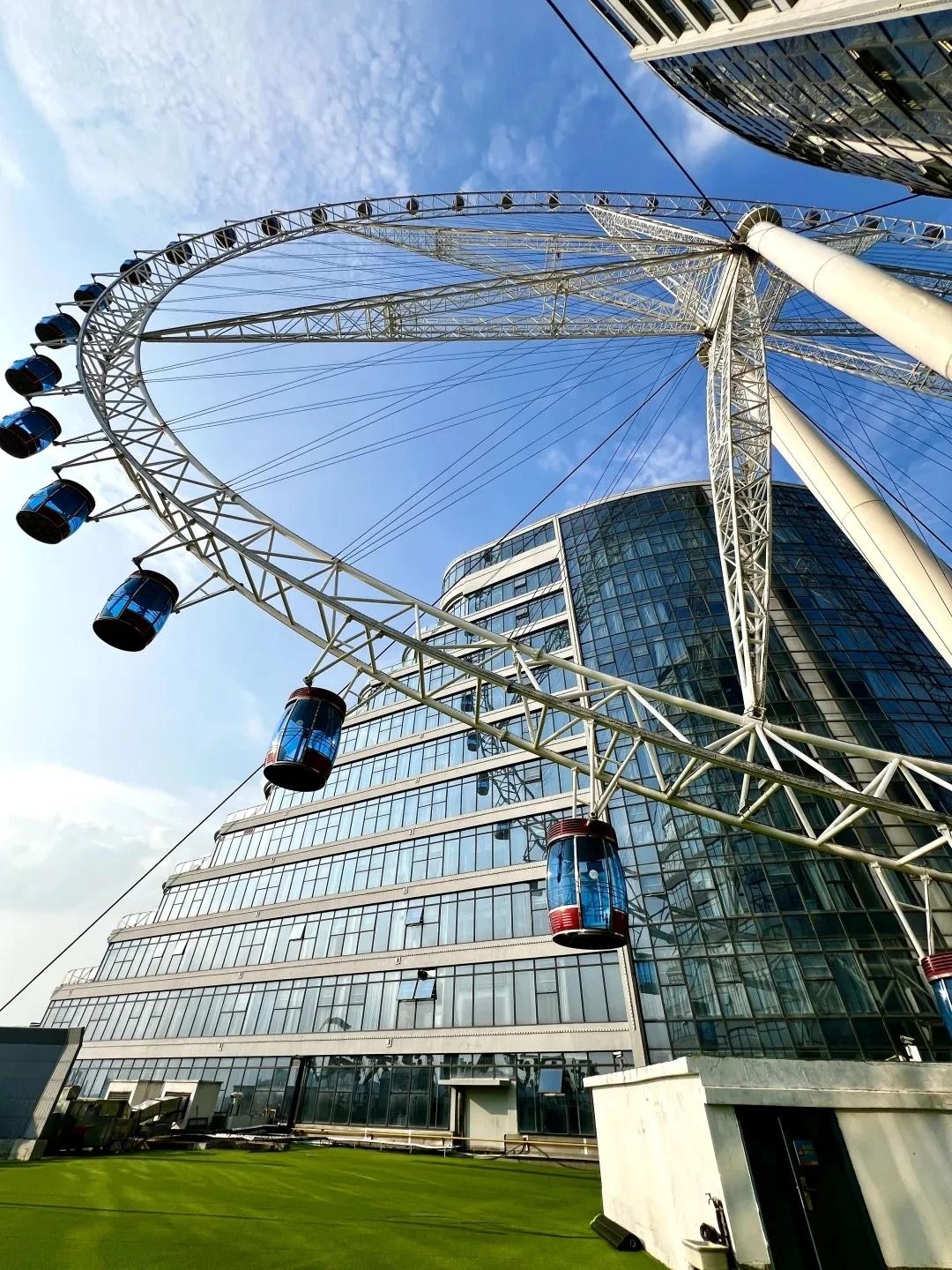 水城之眼摩天轮只在我的头顶
暮色把轮毂镀成暗金时
它正将整座水城的灯火
收进钢铁