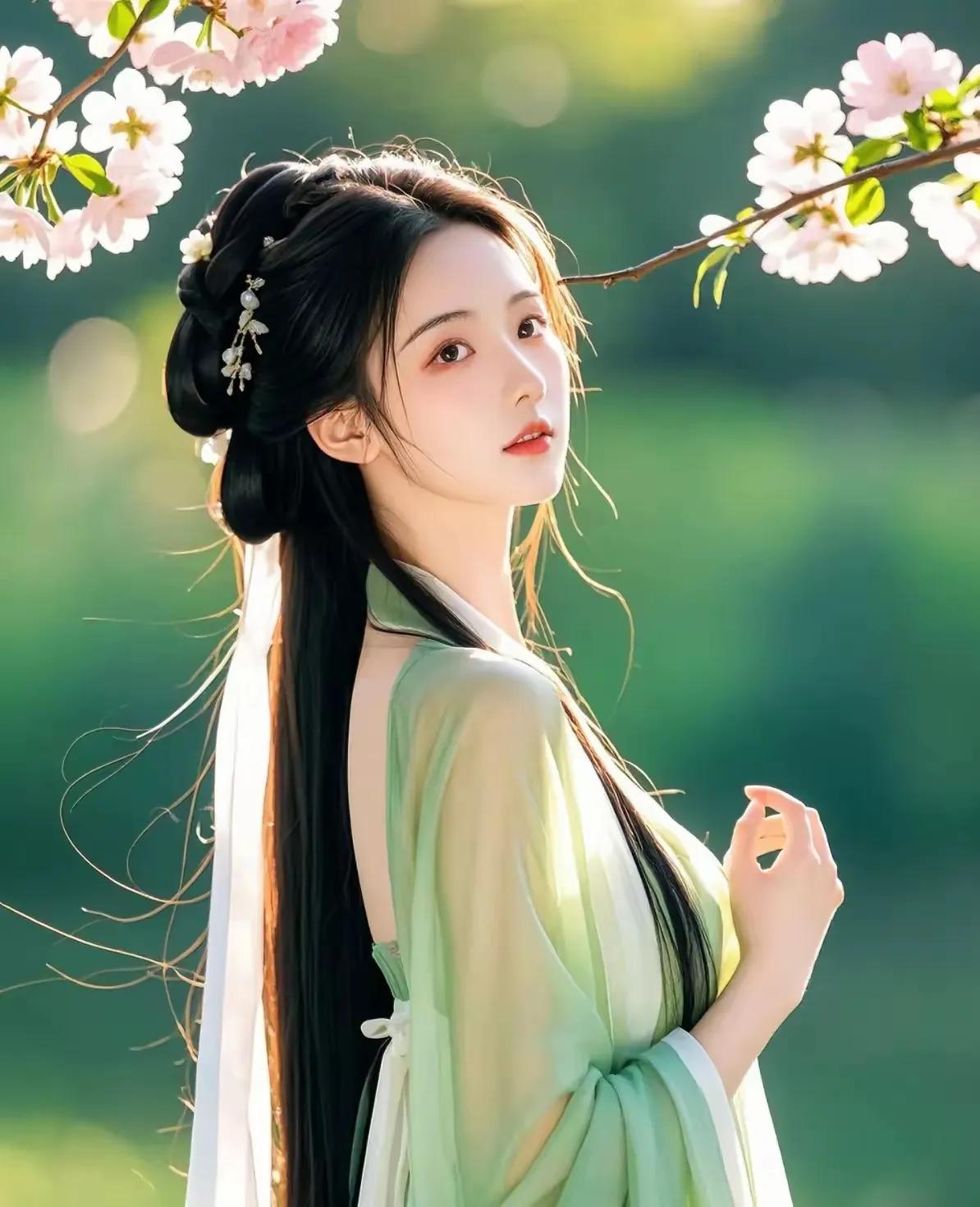 上联：亭中作画绘新景
下联：美女吟诗回眸笑