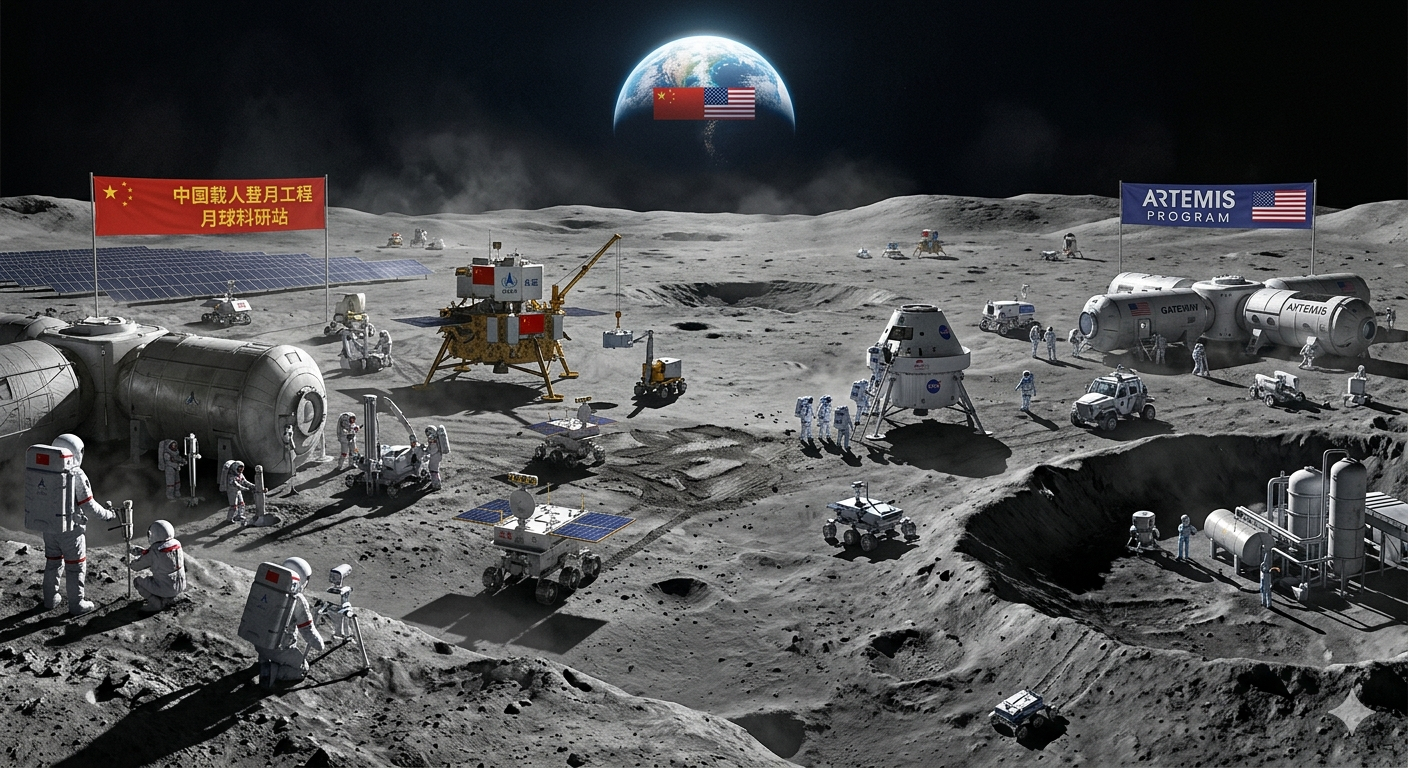 阿尔忒弥斯2号新时代的登月竞争开始了，上世纪还是秀政治存在感，现在开始就是资源争