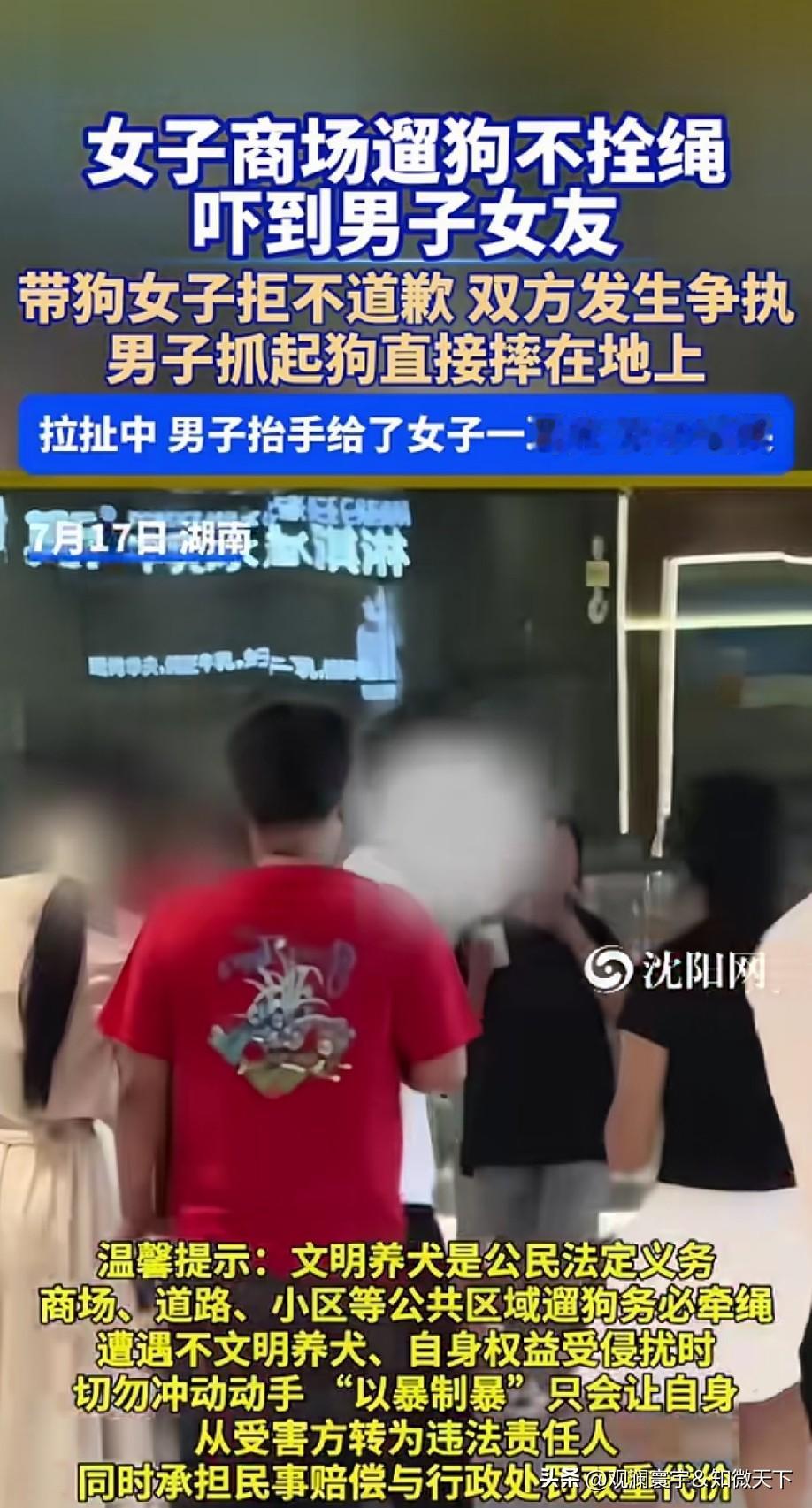 公共场所里，最让人反感的就是遛狗不牵绳。不少养狗人缺乏素养，屡劝不改。