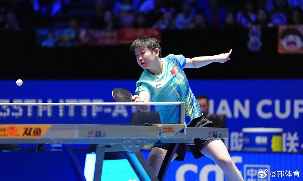 孙颖莎vs温特孙颖莎力克德国怪胶手温特，强势晋级世界杯决赛！面对刚横扫队友的强敌