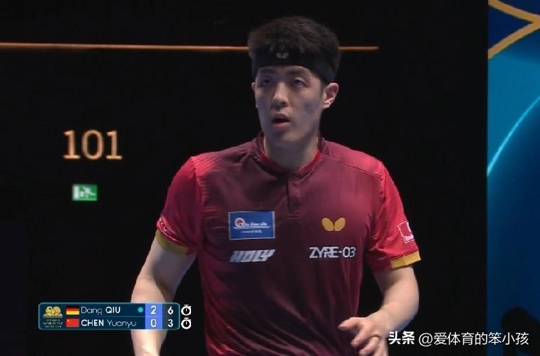 乒乓世界杯的赛场上，小将陈垣宇是在外协会高手有人因伤退赛的情况下，幸运晋级到了乒
