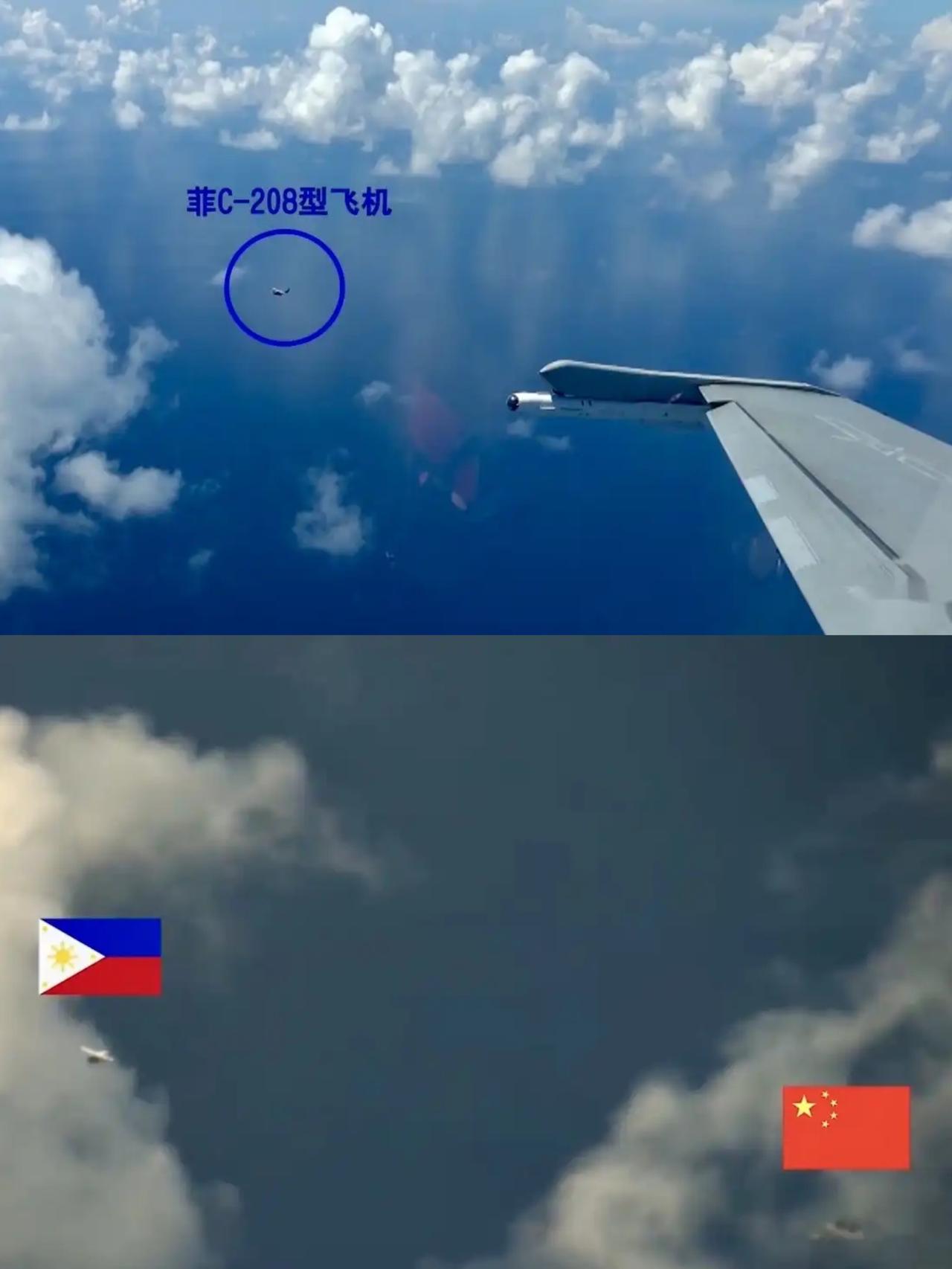 10月3日，一架C-208型机擅自进入黄岩岛领空，东方大国随即派出海空兵力跟踪监