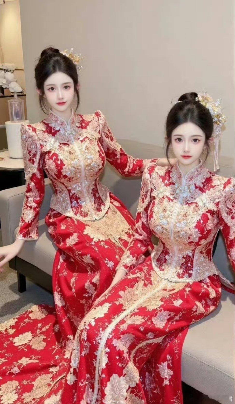 这是最美双胞胎新娘👰🏻♀️ 喜欢哪一个！ 