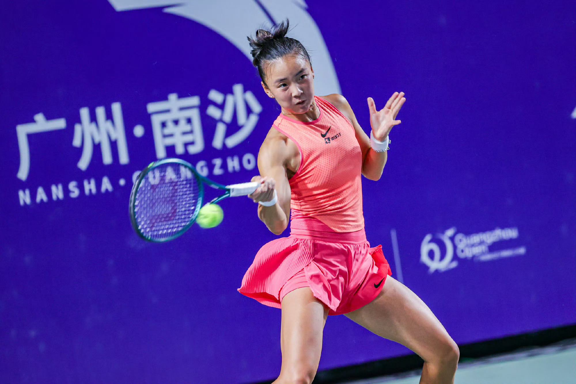 #广网2024# 女单第二轮，3号种子袁悦以2-6/3-6负于泰国选手选手萨王凯