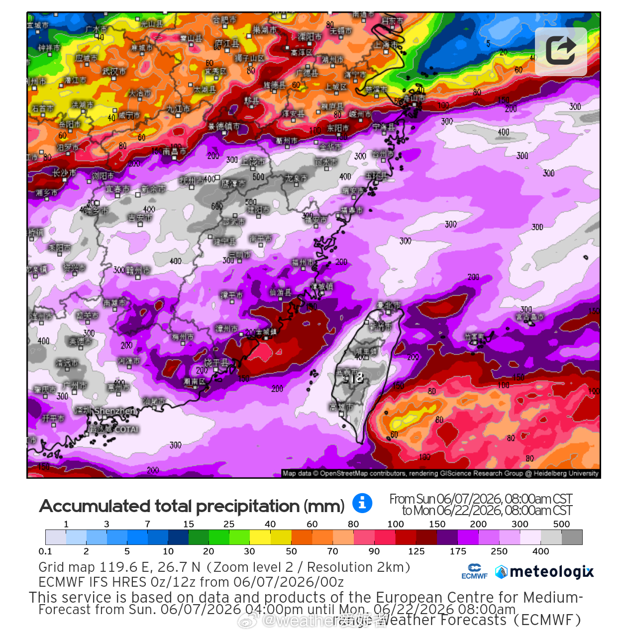 气象观察团 新报维持——华南的龙舟雨，江南的梅雨真的会很狂暴！ 