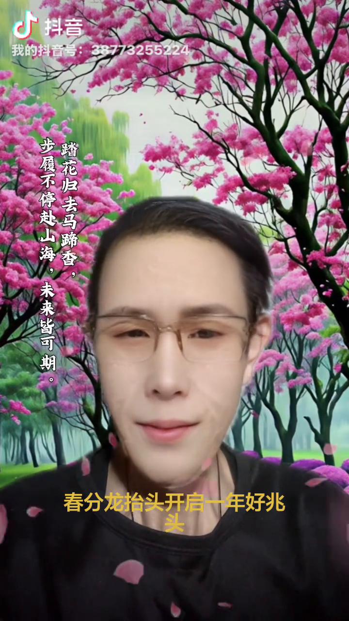 步履不停赴山海，未来皆可期。
踏花归去马蹄香，春分龙抬头开启一年好兆头。2月二龙