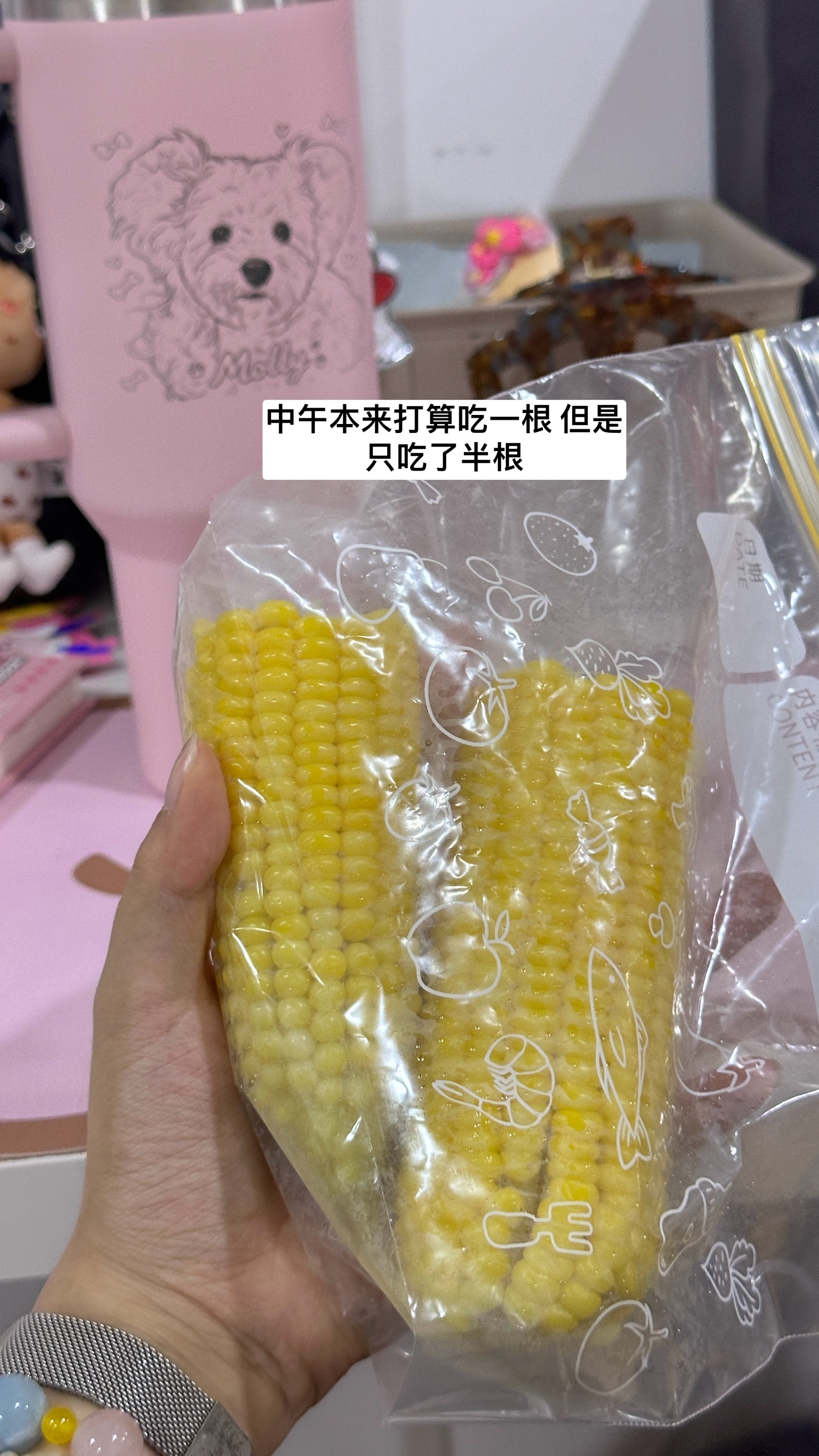 来来来 谁来跟着我吃一天的饭～最近真的没有食欲 中午的半根玉米还是为了吃饭而吃的