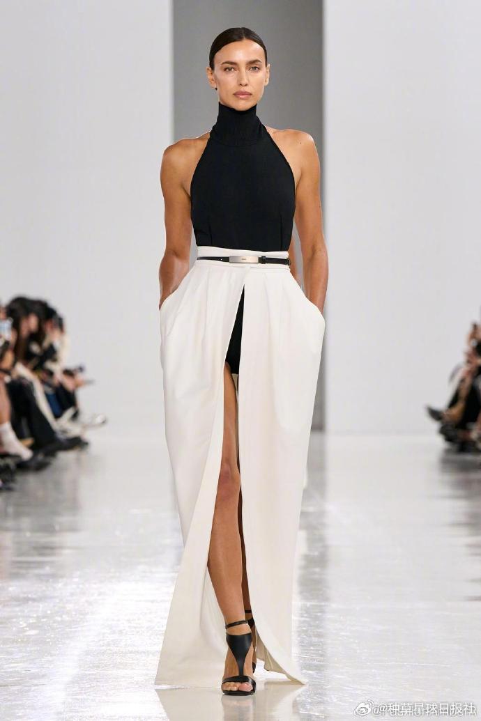 Irina Shayk ✖ Max Mara S/S 2025简洁黑白，利落剪裁