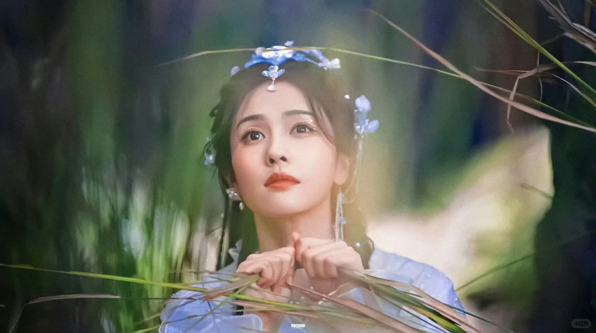 好看的双辫子海洋元素造型