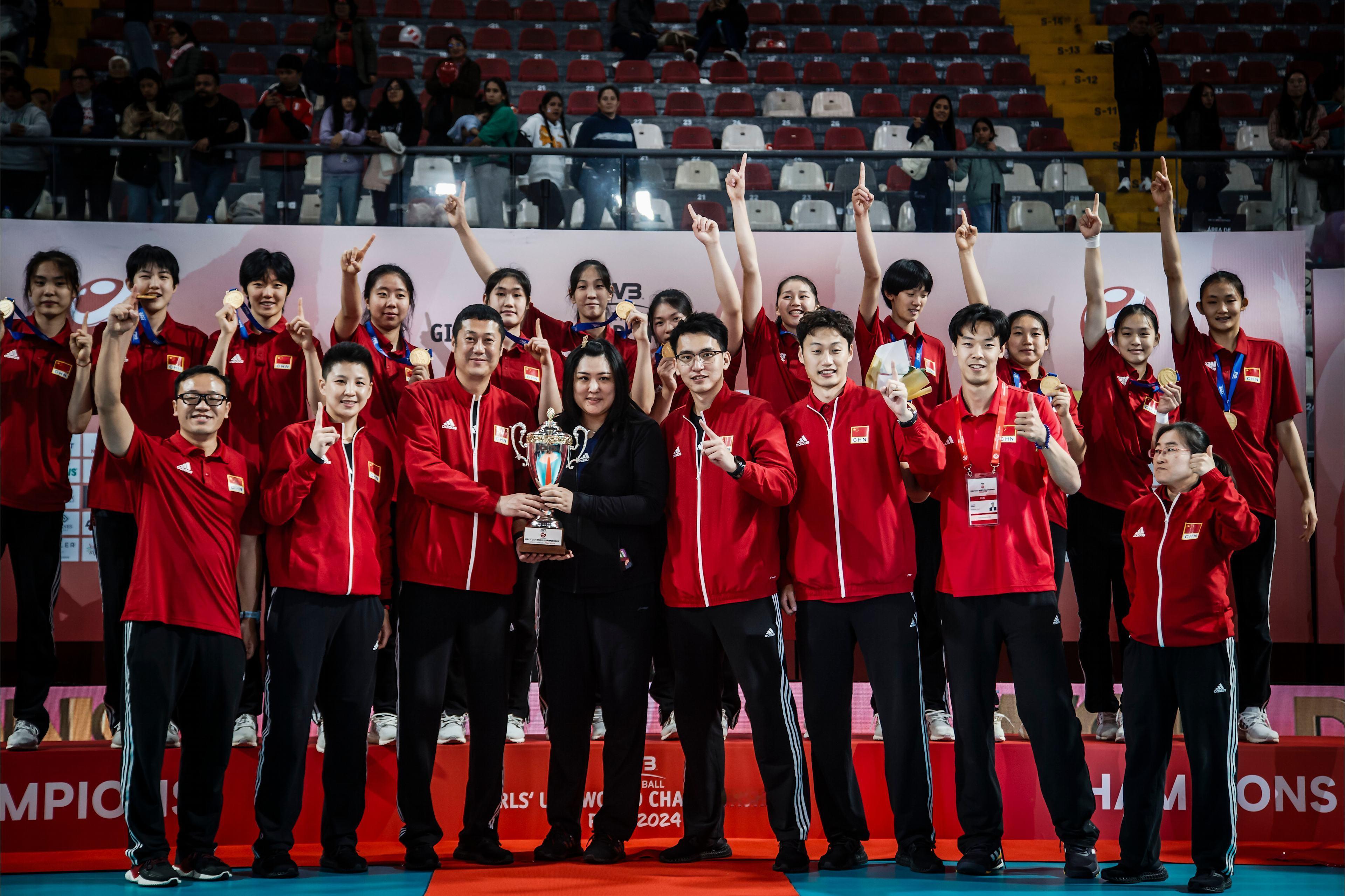 今年以来，中国U字头男女排队伍已经在世锦赛、洲际锦标赛及洲际地区锦标赛收获了5个