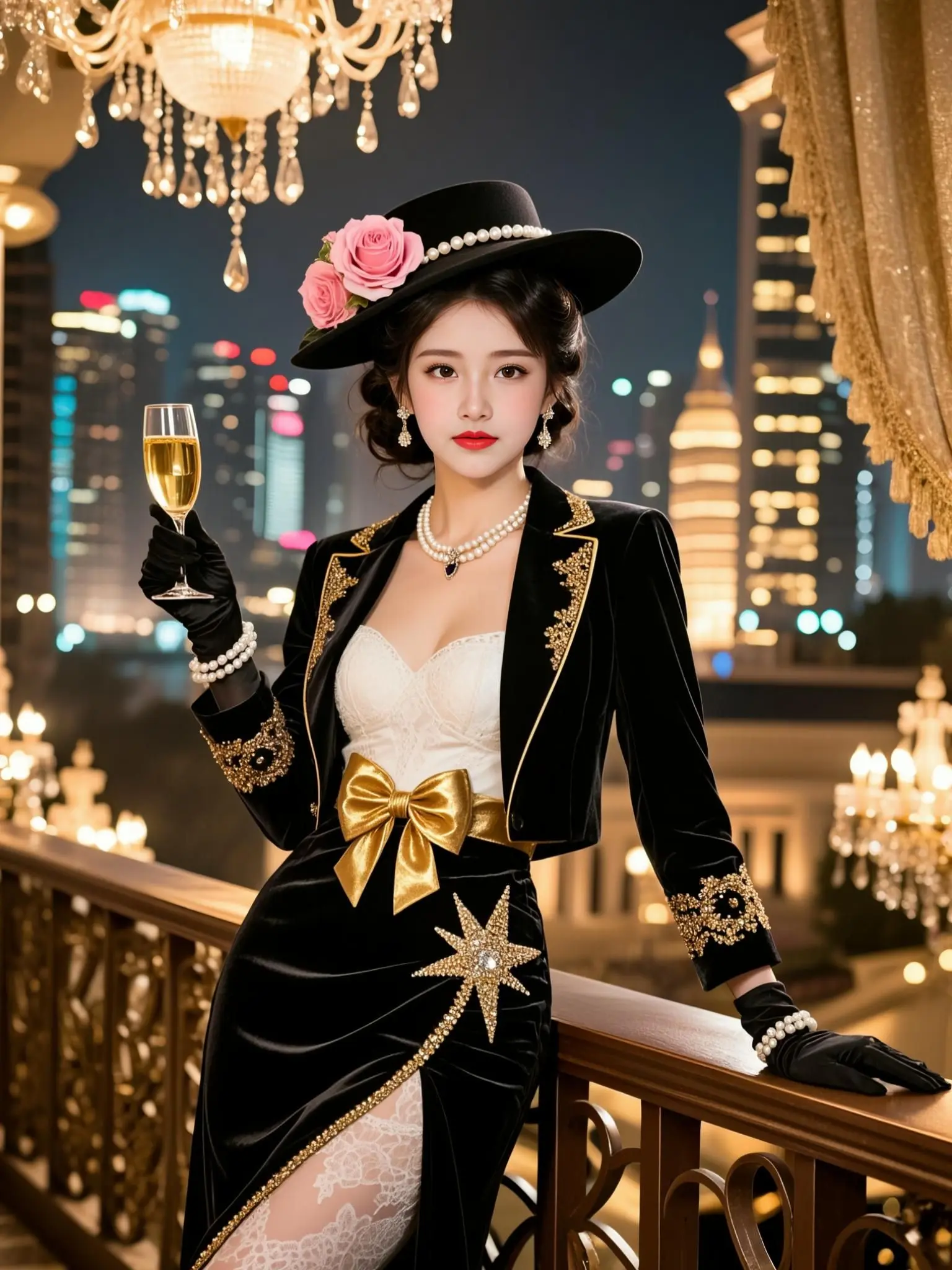 AI复古名媛写真 ai创作 气质女神优雅永不过时民国风穿搭