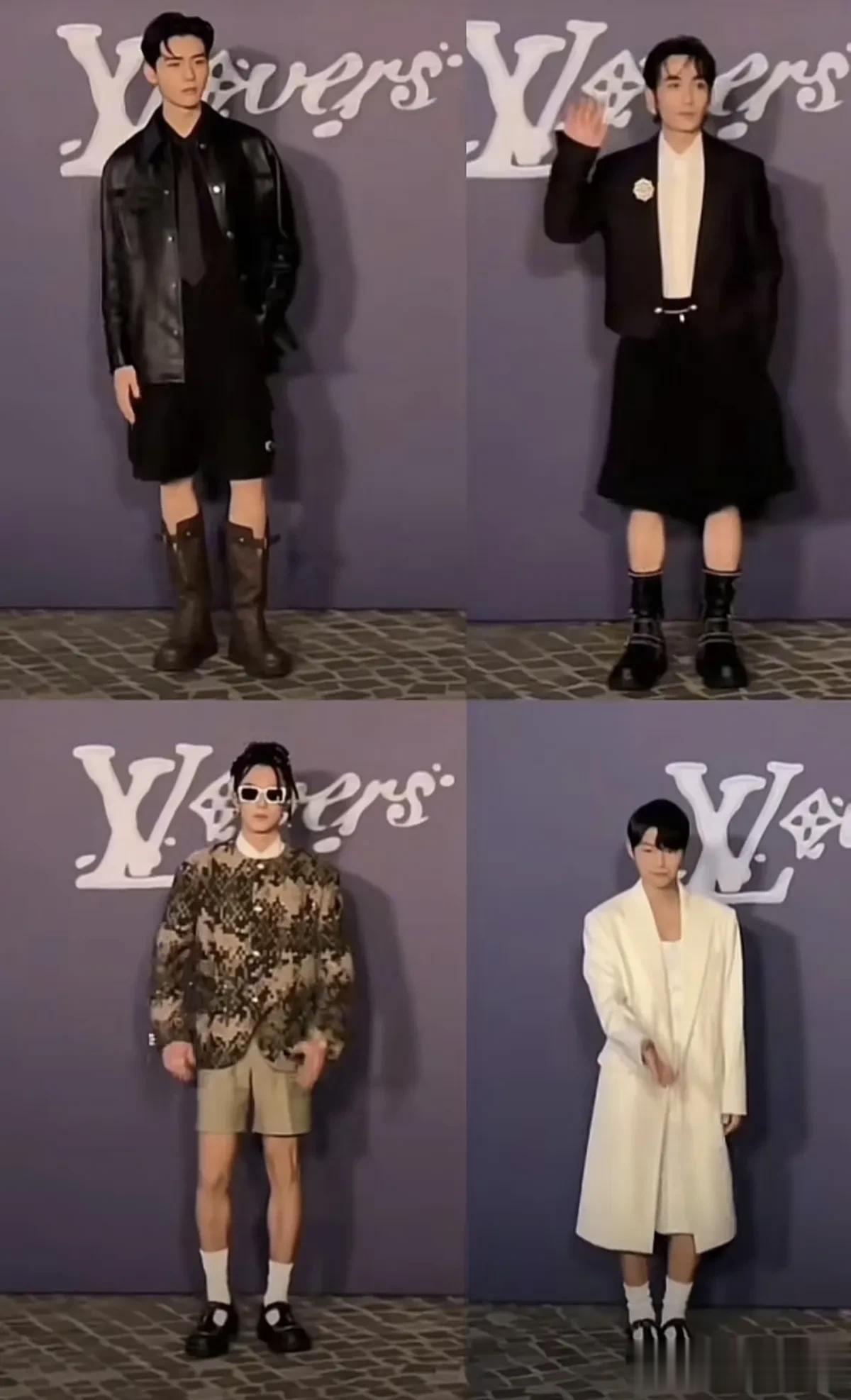 LV大秀朱一龙穿裙子和靴子成为亮点，大家都纷纷在评论区留言帅出新高度。
我一直很