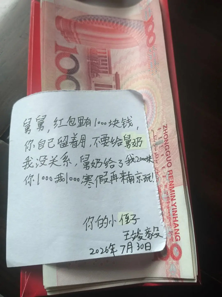 大人们的爱权衡利弊，简简单单的喜欢就是小孩子们的特权。谢谢小侄子喜欢我这个大舅舅
