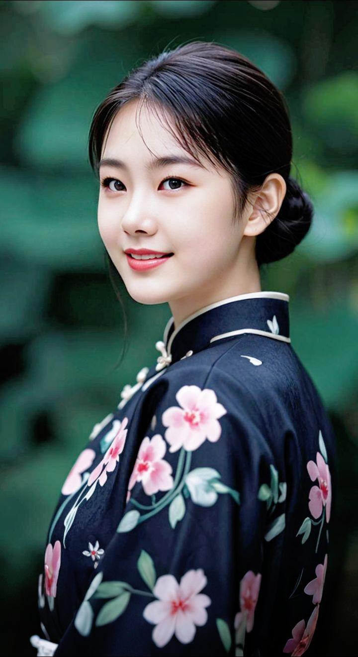 AI扩图 AI旗袍雅韵