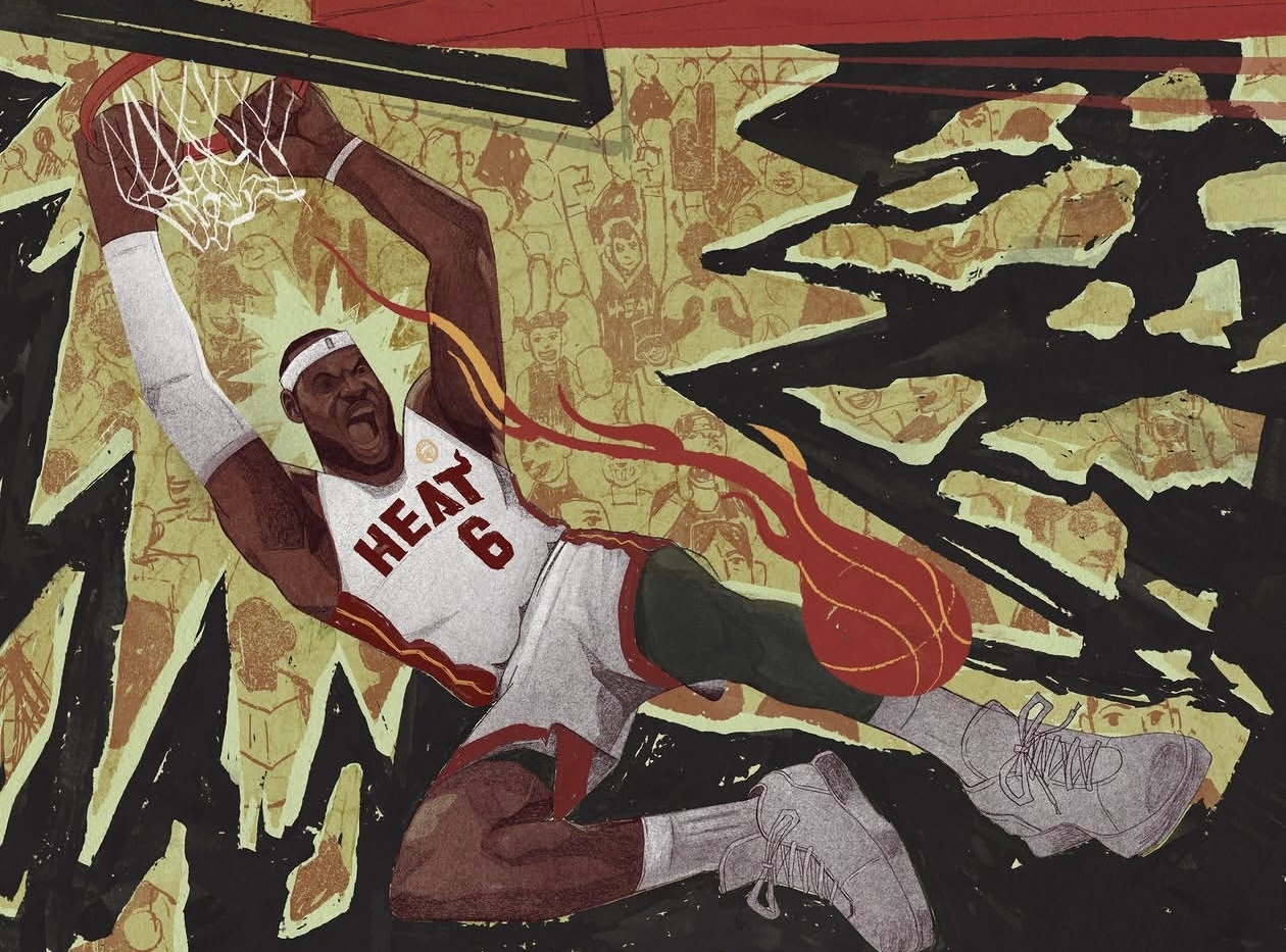 篮天下 球员插画作品 | 美国插画家Victor Bizar GómezImag