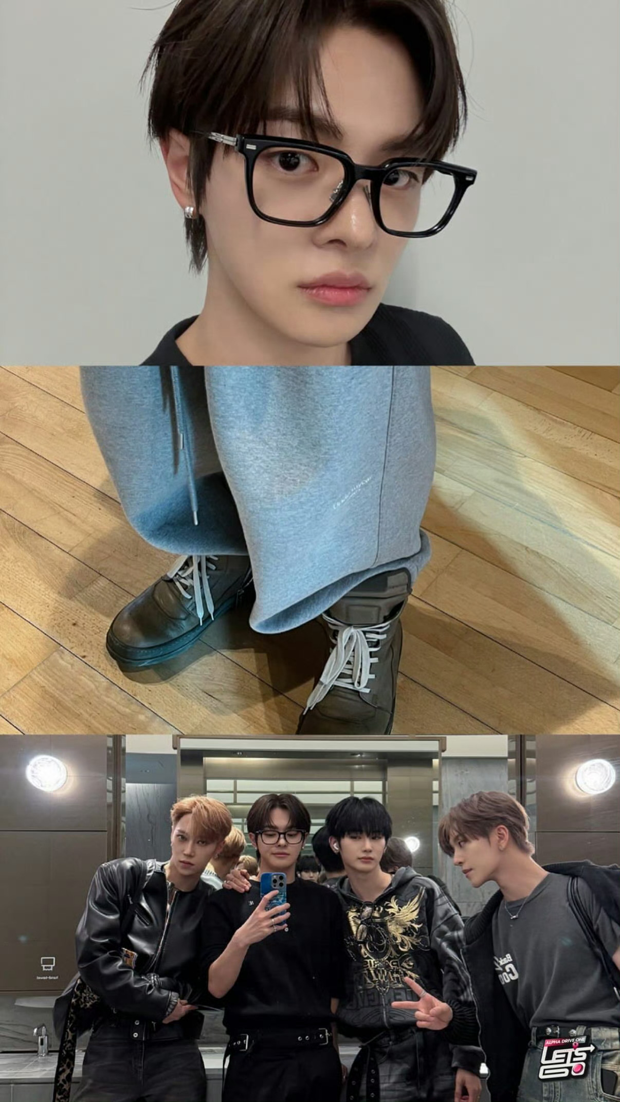 ALD1 ig story更新，很新奇的自拍角度🤳 