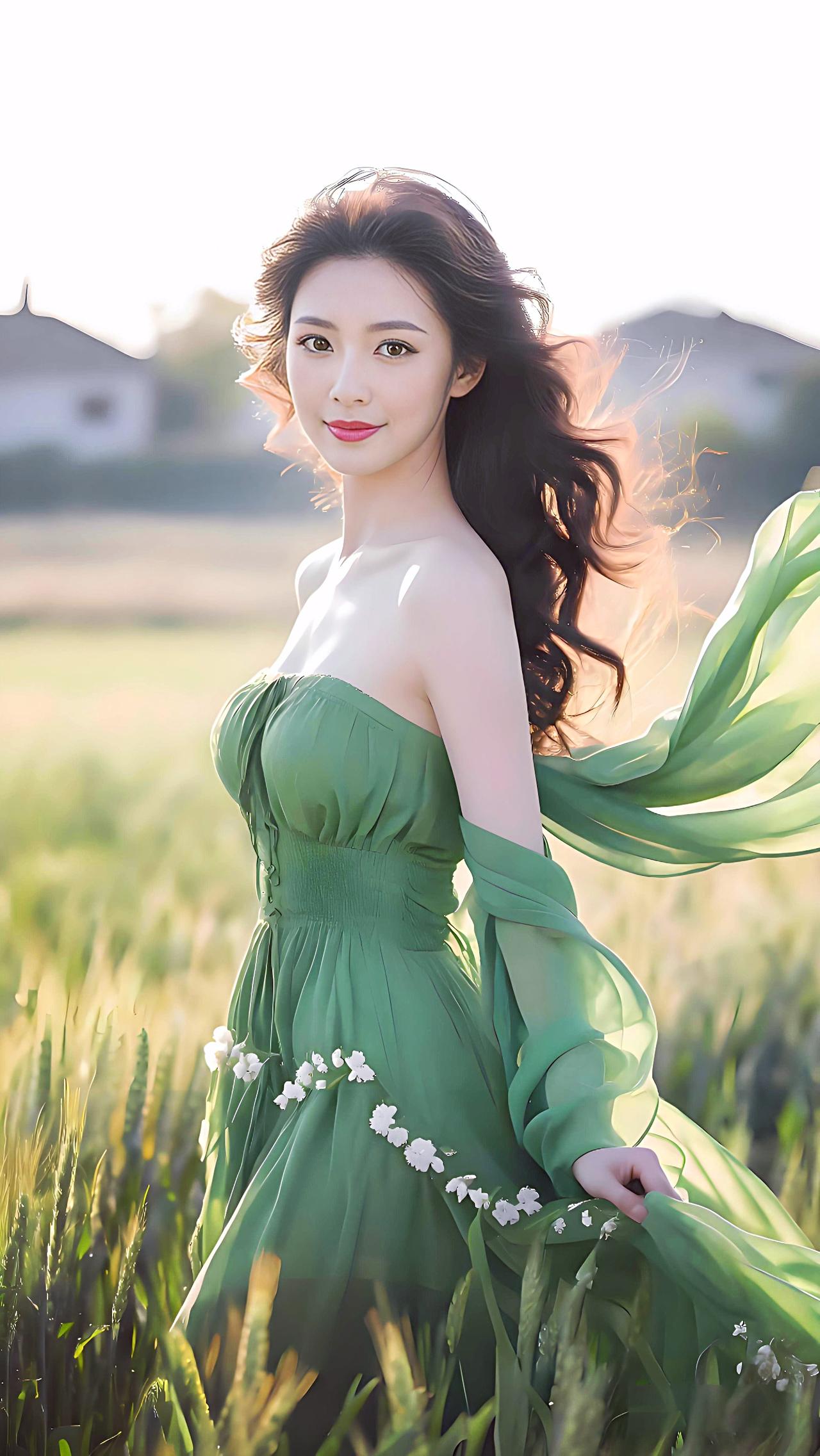 风织绿裙