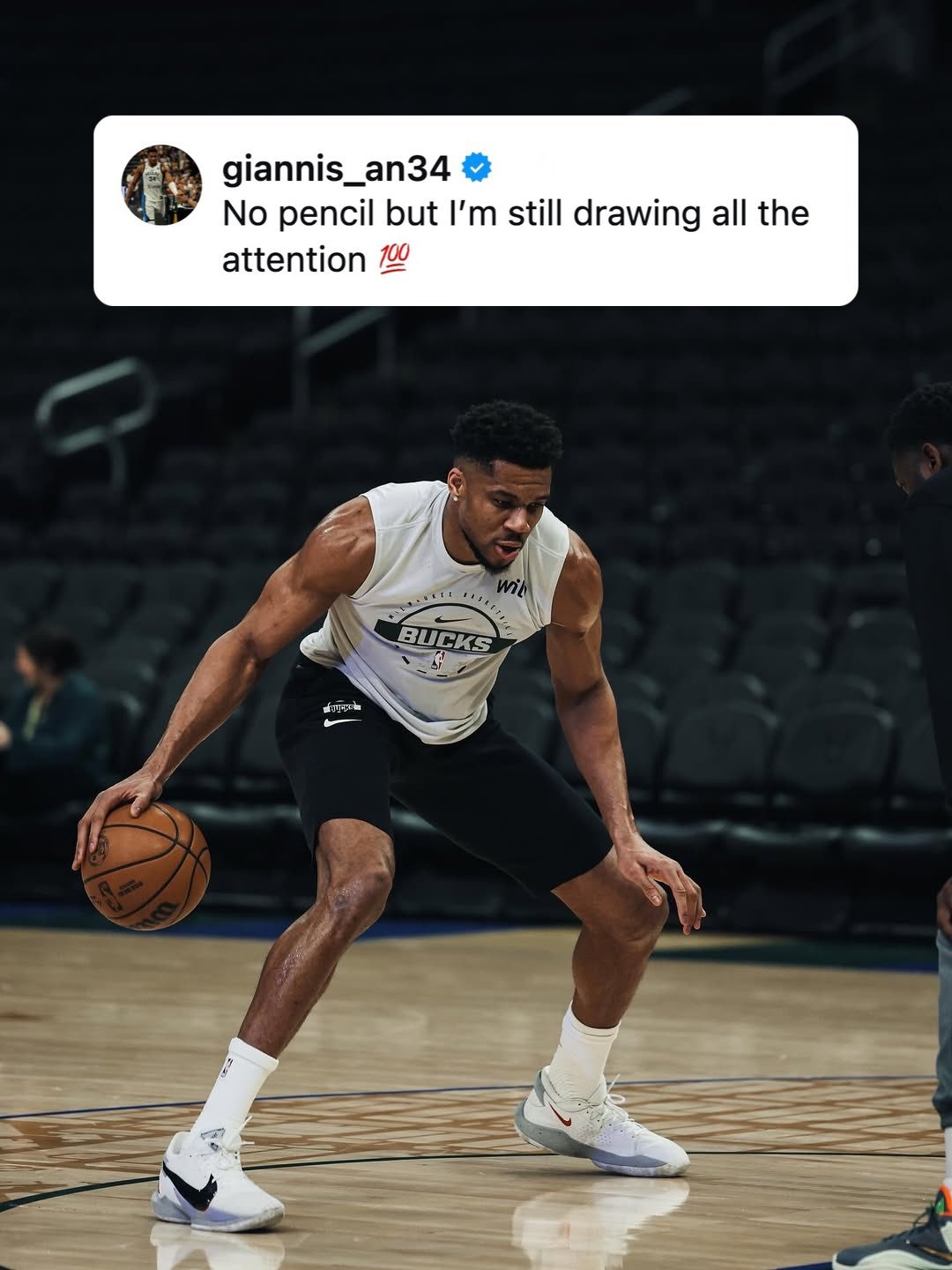 字母哥最新一条的IG 