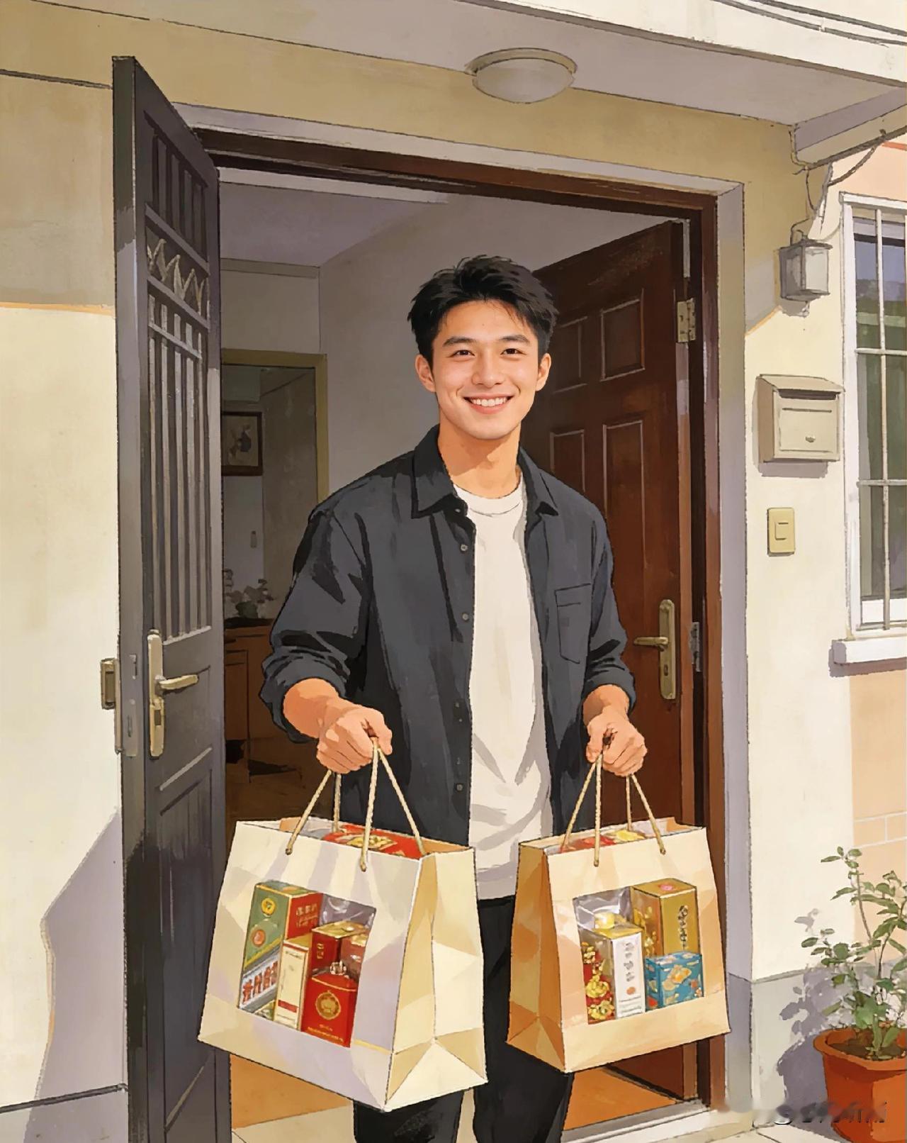 梅州女婿上门带2条烟1箱酒，丈母娘嫌礼轻，婚事差点黄！
 
梅州大埔的小李，第一