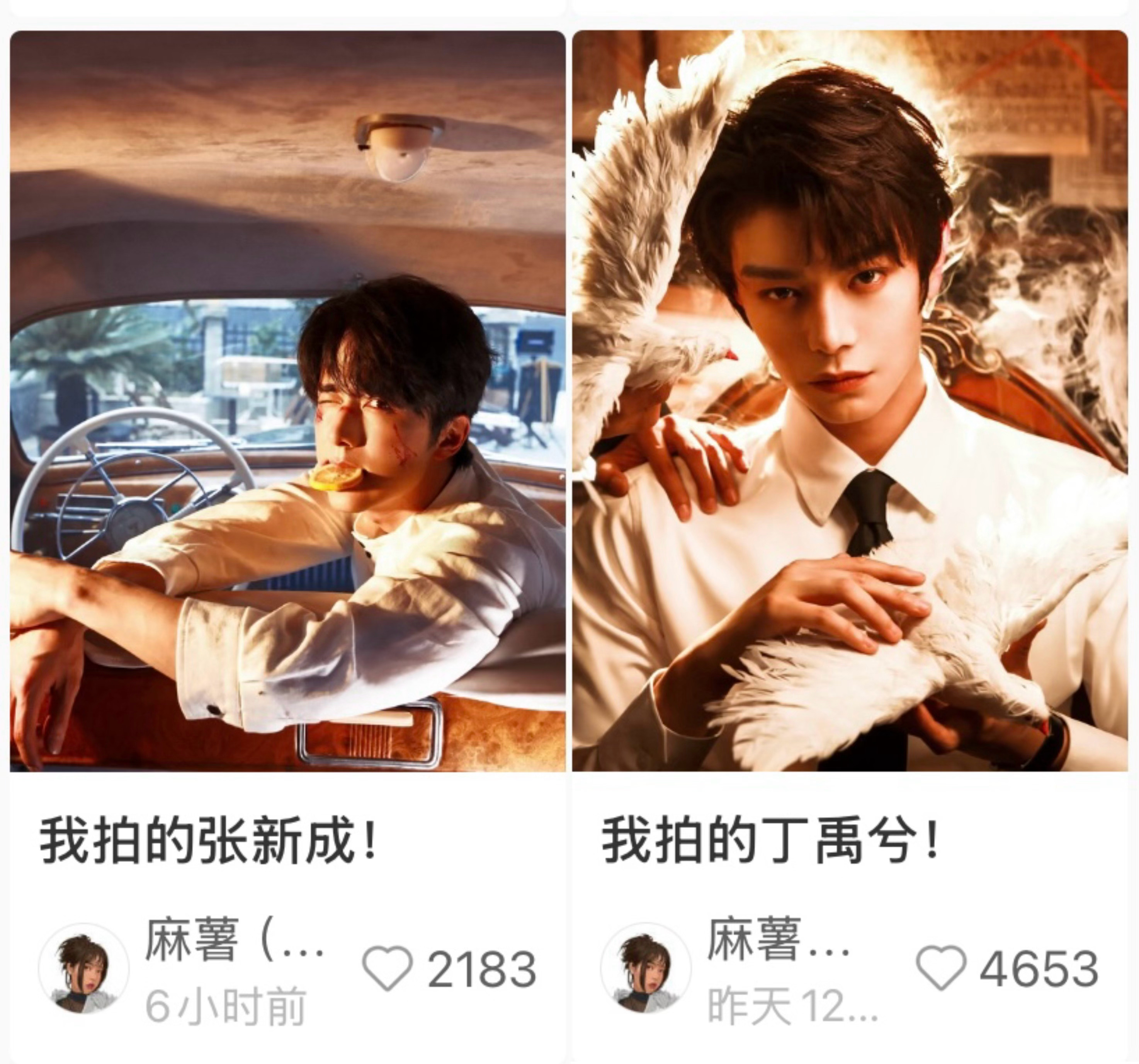 我说咋画风完全一样原来是同一个摄影师拍的  一定有合照对不对  赶紧给我放出来 