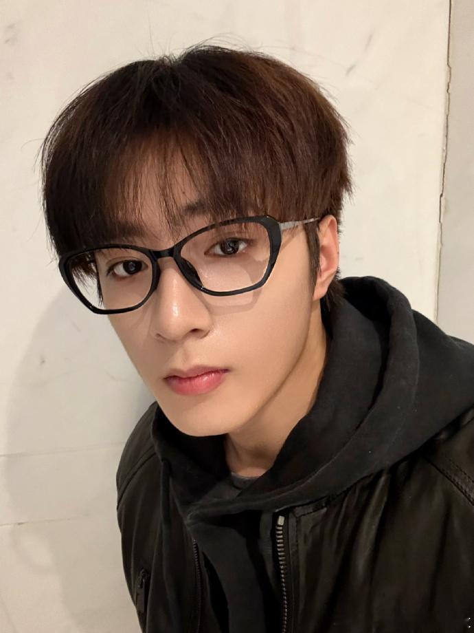 刘耀文 有点温差的自拍 黑框眼镜男大 我怎么还能看出一丝的小狗塑