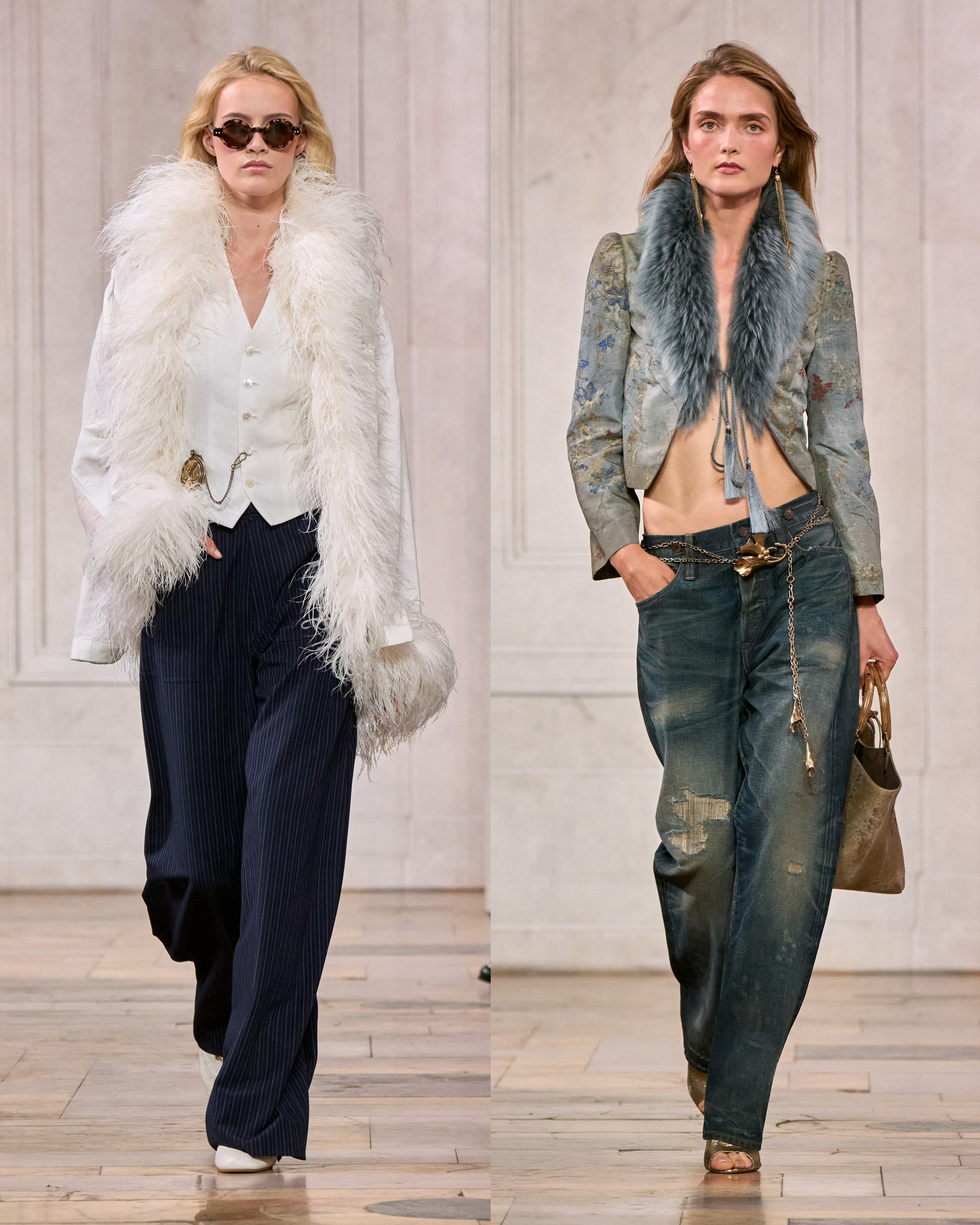 Ralph Lauren 2027春季系列于纽约时装周精彩落幕，打破固有浪漫定义