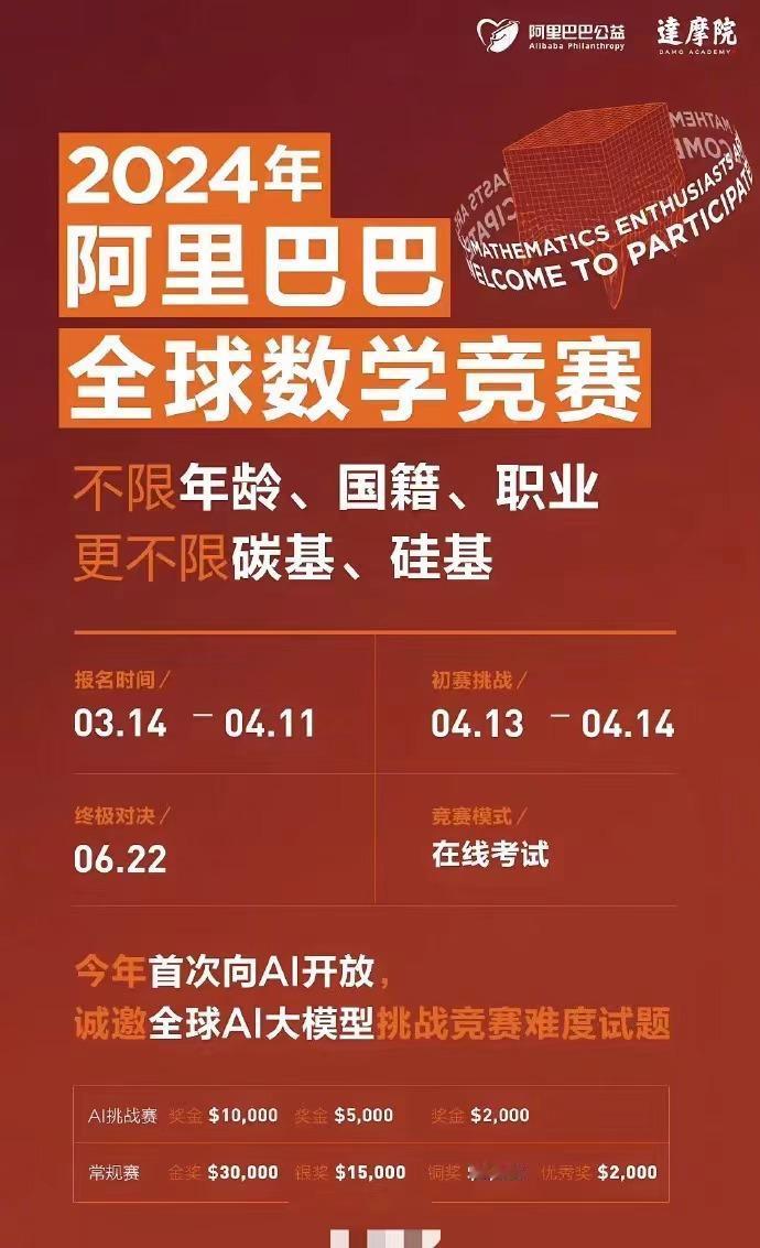 就在明天！[奋斗][奋斗]阿里的全球数学竞赛决赛要开始了，只不过其改成了闭卷，一