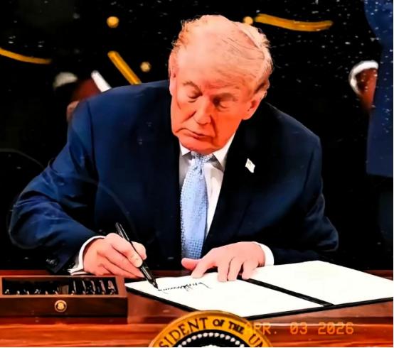 美国那边传来消息
 
2026年4月2日，美国白宫放出个炸锅消息：特朗普亲笔签了