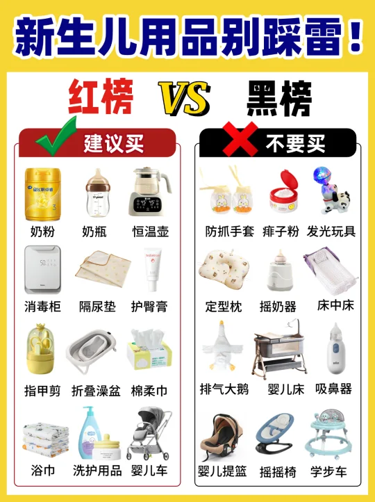 🔥看完再买！新生儿用品不踩雷！