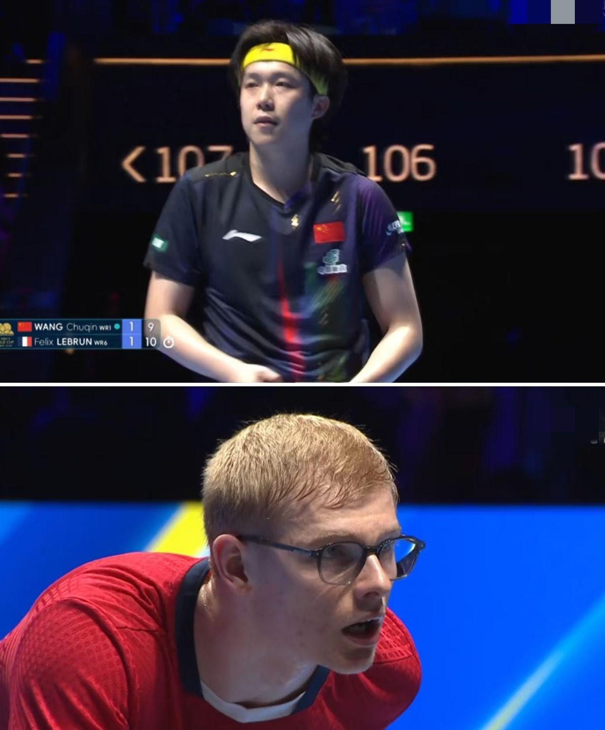 看妻子问比赛为啥变焦灼了，丈夫先白了一眼。
然后说，你啥都不懂。
接着开始解释：